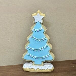Blue and Gold Holiday Tree Decoration